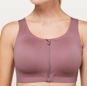 // lululemon enlite zip front bra 34DD //
